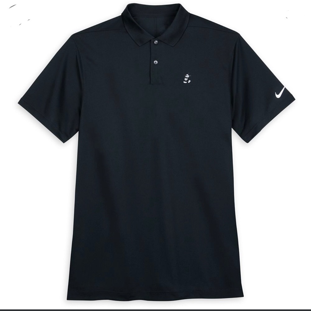 Nike Dri-Fit Disney Parks Excl. Black Golf Polo Mickey Mouse